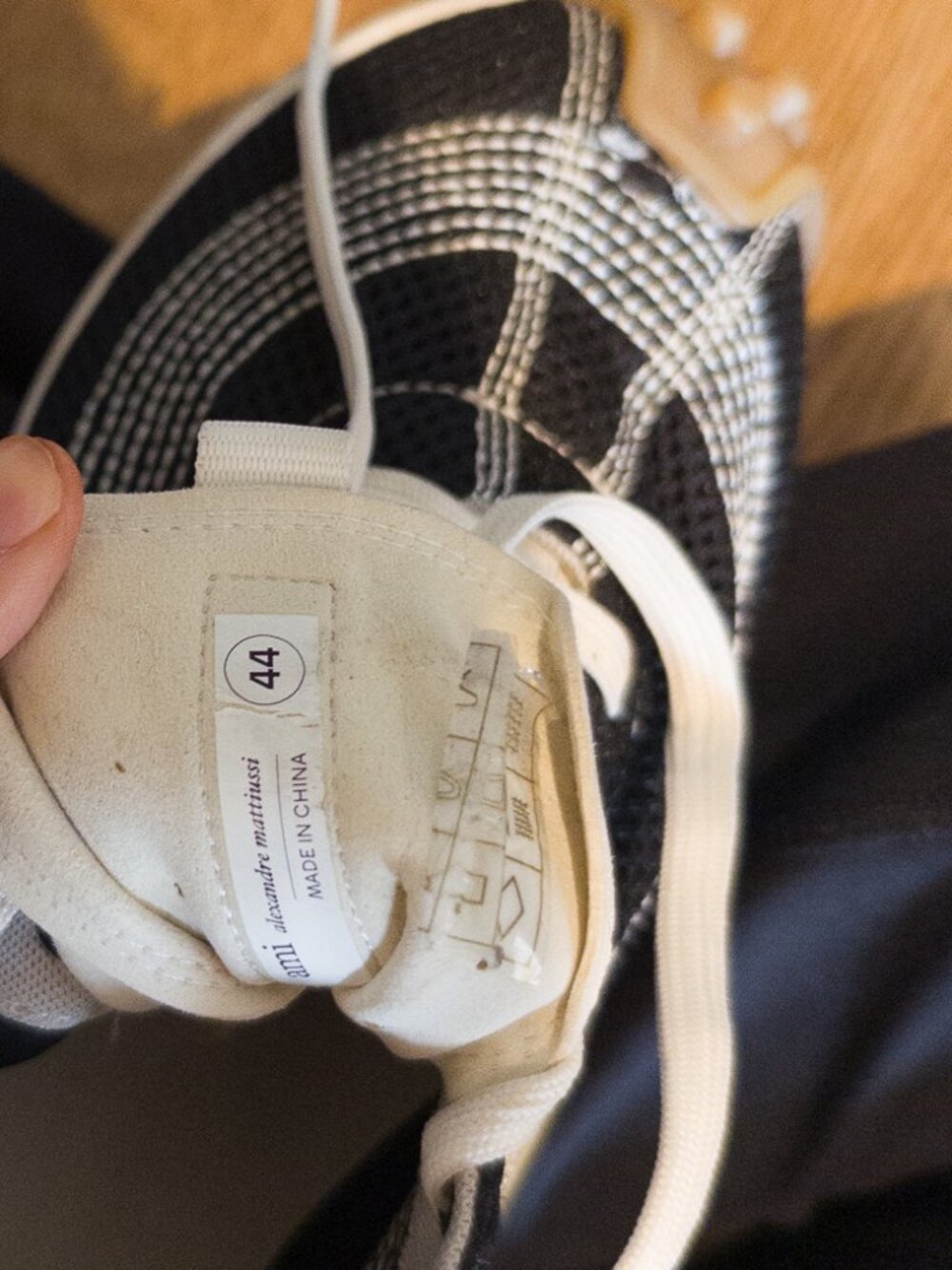 AMI Paris Mirage Mesh Sneakers Black 44 US 11 - Picture 14 of 15